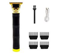 Herzberg HG04111-BLK, Cortadora Profesional Recargable, Ergonómica, Potente, Carga Rápida USB, Motor 5W, Cabeza de Corte de Acero, Batería de Larga Duración 2500mAh.