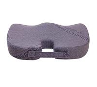 Herzberg HG8040 Memory Foam Pillow, Bamboo Seat Cushion, Ergonomic, Scoop Neck and Healthy Posture, Perfect Support for Recovery