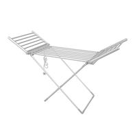 Herzberg, Secadora de Ropa Eléctrica de Secado Rápido, 20 Tubos Calefactores, Extensión de ala Plegable, Resistente y Duradera, Pies Antideslizantes, Capacidad de 15 kg, Tamaño Compacto, Color Blanco