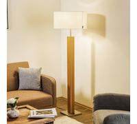 HerzBlut Dana lámpara de pie, roble natural blanco True
