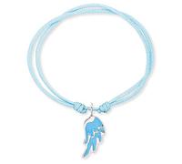 Herzengel Pulsera de nailon para niñas y niños, con colgante de esmalte, cierre de ojal, longitud ajustable, sin níquel, Eine Grösse, Nailon, No es una piedra preciosa