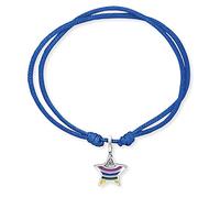 Herzengel Pulsera de nailon para niñas y niños, con colgante de esmalte, cierre de ojal, longitud ajustable, sin níquel, Eine Grösse, Nailon, No es una piedra preciosa
