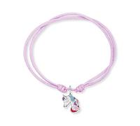 Herzengel Pulsera de nailon para niñas y niños, con colgante de esmalte, cierre de ojal, longitud ajustable, sin níquel, Eine Grösse, Nailon, No es una piedra preciosa