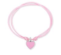 Herzengel Pulsera de nailon para niñas y niños, con colgante de esmalte, cierre de ojal, longitud ajustable, sin níquel, Eine Grösse, Nailon, No es una piedra preciosa