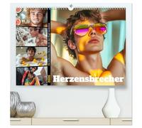 Herzensbrecher (hochwertiger Premium Wandkalender 2026 DIN A2 quer), Kunstdruck in Hochglanz: Frech, charmant und absolut unwiderstehlich: Diese Jungs ... Herzen zum Klopfen bringt und zum Schmelzen!