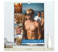 Herzensbrecher - Sexy Männer für einen One-Night-Stand (hochwertiger Premium Wandkalender 2026 DIN A2 hoch), Kunstdruck in Hochglanz: Erotischer ... und Lust auf eine Nacht voller Leidenschaft.