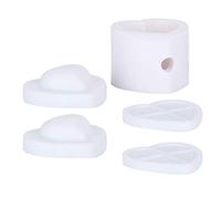 Herzform Handwerk Modellierwerkzeug DIY Leder Basteln Form flexible einfach zu reinigen für Kinder Heimwerker Plastik 4.6 x 3.4cm Christmas Gifts