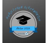 Herzlichen Glückwunsch zum Abitur: Gästebuch - Erinnerungsbuch zum Eintragen von Glückwünschen an den Abiturient / Abiturientin | Geschenkbücher zum bestandenen Abi | Edition: blau