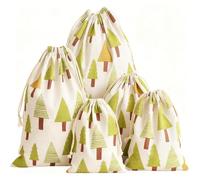 HERZONE 25 saquitos de algodón con cordón, 13 x 18 cm, bolsas de regalo con cordón, para joyas, bodas, fiestas, celebraciones, Navidad (13 x 18 cm)