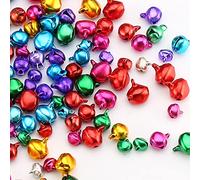 HERZWILD Cascabeles multicolor, 500 unidades, cascabeles para joyas, manualidades, envoltorio de decoración