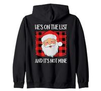 He's on The List It's Not Mine Santa Naughty List Christmas Sudadera con Capucha