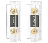 Heschen 2 fusibles ANL estéreo de audio y vídeo para coche, calibre 0/2/4, con fusible ANL de 60 amperios