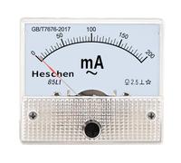 Heschen 85L1-200 mA - Medidor de corriente (montaje en panel rectangular, CA 0-200 mAh, clase 2,5), color blanco