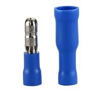 Heschen Bullet Crimp macho y hembra desconexiones rápidas aisladas de vinilo, MPV+FRV2-156, 1.5-2.5 mm² (16-14 AWG), azul, paquete de 100 unidades