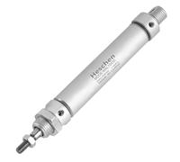 Heschen Cilindro de Aire Neumático Delgado, Mal 16-50, M5 Puerto, 16mm Orificio, 50mm Carrera, Doble Acción