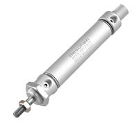 Heschen Cilindro de aire neumático delgado, MAL 20-75, puerto PT1/8 pulgadas, orificio de 20 mm, carrera de 75 mm, doble acción