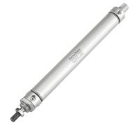 Heschen Cilindro de aire neumático delgado, MAL 25-200, puerto PT1/8 pulgadas, orificio de 25 mm, carrera de 200 mm, doble acción