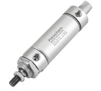 Heschen Cilindro de Aire Neumático Delgado, Mal 40-50, PT1/4'' Puerto, 40mm Diámetro, 50mm Carrera, Doble Acción