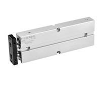 Heschen Cilindro de aire neumático, TN16-125 (TDA16-125), orificio de 16 mm, carrera de 125 mm, cilindro de aire neumático de aluminio de doble efecto, con imán