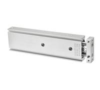 Heschen Cilindro neumático de Aluminio Doble, CXSM 20-150, Guía Varilla Placa Varilla Doble Guiado Neumático, rodamiento Deslizante amortiguado, Diámetro de 20mm, Carrera de 150mm, Doble Efecto