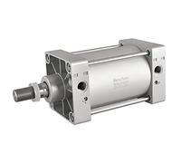 Heschen Cilindro neumático estándar, SC 125-100, PT1/2'' Puerto, 125mm diámetro, 100mm Carrera, Doble Efecto