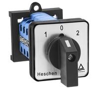 Heschen Conmutador universal de palanca de cambios LW28-20/D404.4-B11R, 660 V 20 A, 3 posiciones, 4 fases, 16 terminales CE/TUV