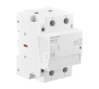 Heschen Contactor de CA para el hogar, HSR1-100, Ie 100A, 2 polos, dos normalmente cerrados, voltaje de bobina de AC 220V, montaje en riel DIN de 35mm