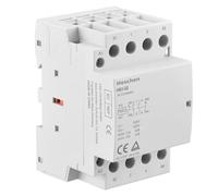 Heschen Contactor doméstico AC, HS1-32, Ie 32A, 4 contactos 2NO 2NC, tensión de bobina AC 220V/240V, montaje en carril DIN de 35mm, TUV Listed