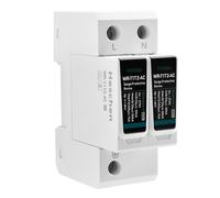 Heschen Dispositivo de protección contra sobretensiones SPD, WR-T1T2-AC, 2P 275V, en 20KA, Iimp 7KA, tipo T1+T2, a prueba de fuego, dispositivo de pararrayos de bajo voltaje, montaje en riel DIN de 35