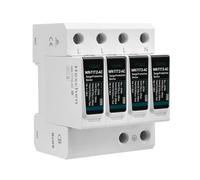 Heschen Dispositivo de protección contra sobretensiones SPD, WR-T1T2-AC, 4P 275V, en 20kA, Iimp 7kA, tipo T1+T2, a prueba de fuego, dispositivo de pararrayos de bajo voltaje, montaje en riel DIN de 35