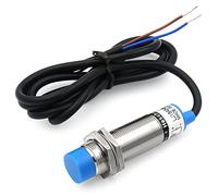 Heschen Dispositivo detector de movimiento azul M18, interruptor de sensor de proximidad inductivo M18, tipo sin blindaje, distancia de detección de 8 mm, 90-250 VAC, 400 mA, protección IP 67