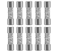 Heschen Fusible fotovoltaico solar DC1000V, fusibles fotovoltaicos, enlace de fusible tipo gPV, HSPV-30, 10 x 38mm, 6A 1000VDC, I1 33kA, ara protección del sistema fotovoltaico solar, 10 unidades