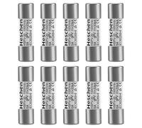 Heschen Fusible fotovoltaico solar DC1000V, fusibles fotovoltaicos, enlace de fusible tipo gPV, HSPV-30, 10 x 38mm, 5A 1000VDC, I1 33kA, ara protección del sistema fotovoltaico solar, 10 unidades