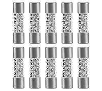 Heschen Fusible fotovoltaico solar DC1000V, fusibles fotovoltaicos, enlace de fusible tipo gPV, HSPV-30, 10 x 38mm, 3A 1000VDC, I1 33kA, ara protección del sistema fotovoltaico solar, 10 unidades