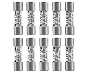 Heschen Fusible fotovoltaico solar DC1000V, fusibles fotovoltaicos, enlace de fusible tipo gPV, HSPV-30, 10 x 38mm, 25A 1000VDC, I1 33kA, ara protección del sistema fotovoltaico solar, 10 unidades