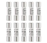 Heschen Fusible solar DC1000V PV, fusibles fotovoltaicos, tipo gPV, ST-10PV, 10 x 38 mm, 10 A 1000 VDC, para protección del sistema solar fotovoltaico, 10 unidades