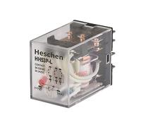 Heschen Gereral Purpose Power Relé HH53P-L 220VAC Bobina 5A 220VAC/24VDC 3PDT 11 Pin Terminales LED Indicador