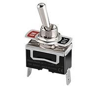 Heschen - Interruptor basculante de metal C511A SPST (2 posiciones, 15 A, 250 V, CA, 2 lengüetas CE