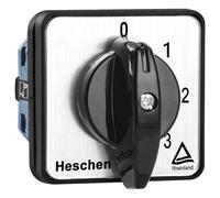 Heschen Interruptor de cambio universal del selector de leva giratoria, SZW26-20/0-4.2, 660V 20A, 5 posiciones, 2 fases, 8 terminales, CE