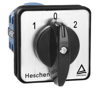 Heschen Interruptor de leva universal SZW26-20/D404.4, mango redondeado, 660 V 20 A, 3 posiciones, 4 fases, 16 terminales, CE