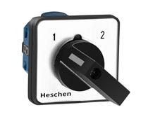 Heschen Interruptor de leva universal SZW26-20/N22.2 660V 20A 2 Posiciones 8 Terminales CE