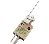 Heschen Interruptor de límite compacto precableado, HS-3107, palanca de varilla ajustable, 1NO 1NC, SPDT, tipo momentáneo, AC250V 5A, IP67 impermeable