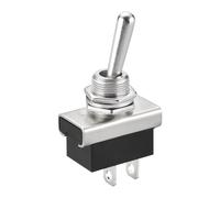 Heschen Interruptor De Palanca De Metal, 12V 25A, Encendido/Apagado, 2 Posiciones, 2 Pines, Para Luz De Salpicadero De Coche (1)