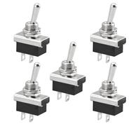 Heschen Interruptor De Palanca De Metal, 12V 25A, Encendido/Apagado, 2 Posiciones, 2 Pines, Para Luz De Salpicadero De Coche (5)