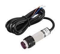 Heschen Interruptor de proximidad fotoeléctrico infrarrojo de columna M18, tipo de reflexión difusa, E3F-DS10Y2, distancia de detección 10CM, 90-250VAC 400mA, normalmente cerrado (NC), 2 cables