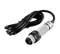 Heschen Interruptor de proximidad fotoeléctrico infrarrojo de columna M18, tipo de reflexión difusa, E3F-DS100P2, distancia de detección 10-100CM, 10-30VDC 200mA, PNP normalmente cerrado, 3 cables