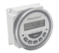 Heschen Interruptor de relé programable semanal con pantalla LCD digital, 220-250 VCA, 16 A, SPST, 4 pines