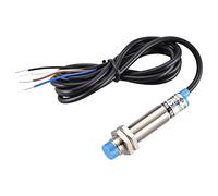 Heschen Interruptor de sensor de proximidad inductivo M12, tipo no blindaje, LJ12A3-4-Z/CX, detector 4mm, 10-30VDC 200mA, NPN NO+NC, 4 cables