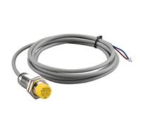 Heschen Interruptor inductivo del sensor de proximidad de 12mm, HS-M18-Ni12-AD4, no incrustado, tipo cilíndrico, DC10-30V 200mA, NO (normalmente abierto), 2 hilos, CE