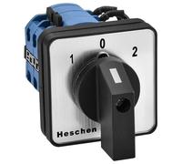 Heschen Interruptor rotativo universal de levas, SZW26-20/ZC.VV.3, 660 V 20 A, ON-OFF-ON 3 posiciones, 3 fases, 12 terminales, CE